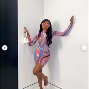 Carrie Romper-Pink Plastic Babes . perfect for a festival or rave. Worn once .